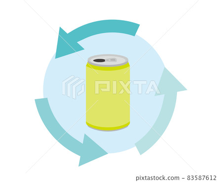 Can recycling mark Aluminum can vector illustration 83587612