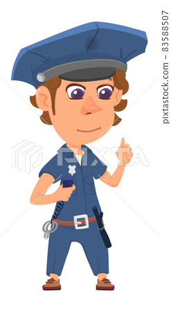 Police officer. Cute boy in uniform. Cartoon character Police officer. Cute boy in uniform. Cartoon character 83588507