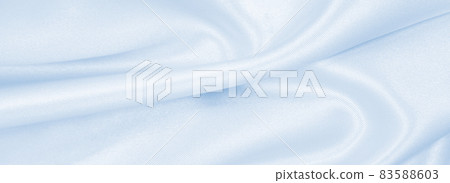 Smooth elegant blue silk or satin luxury cloth texture as abstract background. Luxurious background design Smooth elegant blue silk or satin luxury cloth texture as abstract background. Luxurious background design 83588603