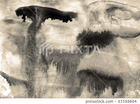 Abstract watercolor on paper texture as background. In Sepia toned. Retro style Abstract watercolor on paper texture as background. In Sepia toned. Retro style 83588604