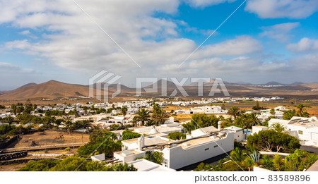Canarian Nazaret village, Lanzarote island, Spain 83589896