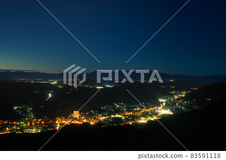 《Okayama Prefecture》 Night view from Mimasaka City Observatory, Oyama Observatory 83591118