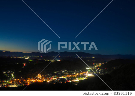 《Okayama Prefecture》 Night view from Mimasaka City Observatory, Oyama Observatory 《Okayama Prefecture》 Night view from Mimasaka City Observatory, Oyama Observatory 83591119