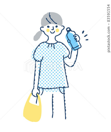 拿著我的瓶子的年輕女人 拿著我的瓶子的年輕女人 83591554