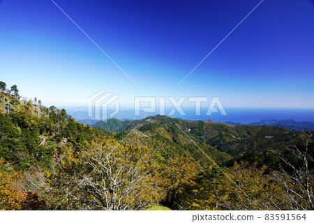 Owase Bay distant view from Odaigahara Observatory Owase Bay distant view from Odaigahara Observatory 83591564
