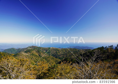 Owase Bay distant view from Odaigahara Observatory Owase Bay distant view from Odaigahara Observatory 83591566