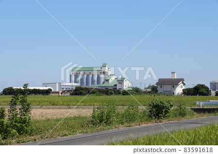 JA熊谷的鄉村電梯的風景 JA熊谷的鄉村電梯的風景 83591618