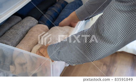 Image of changing clothes. Organize clothes. Image of changing clothes. Organize clothes. 83591849