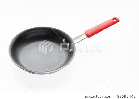 Front view of a commercial grade nonstick fry pan, heavy gauge aluminum. PFOA-Free reinforced nonstick-coating. Front view of a commercial grade nonstick fry pan, heavy gauge aluminum. PFOA-Free reinforced nonstick-coating. 83593445