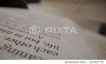 Book pages in detail - macro view Book pages in detail - macro view 83593778