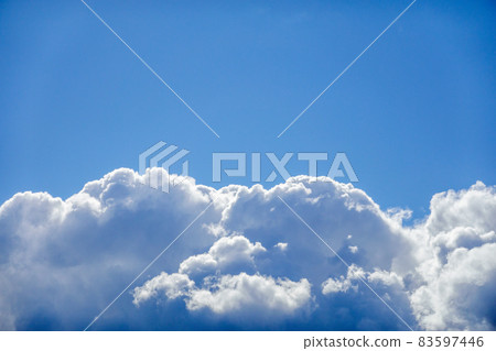 There is a cloud and blue sky copy space 83597446