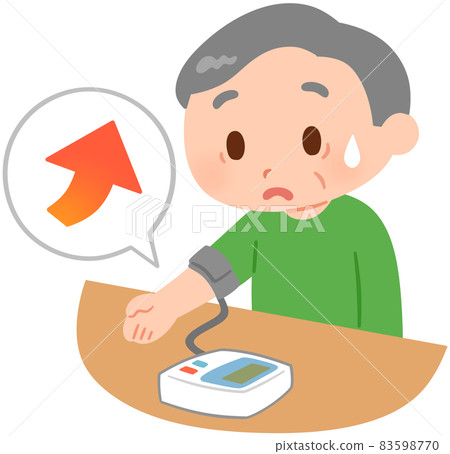 測量血壓的老人(高血壓) 83598770