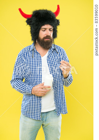 Vitamin complex. Dieting and health care. Taking pill 83599010