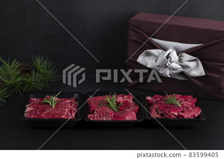beef gift set for holidays, typical Korean holiday pack beef gift set for holidays, typical Korean holiday pack 83599405