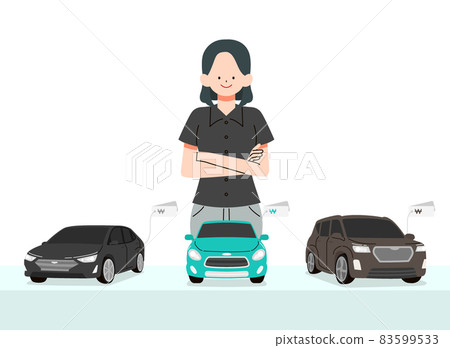 car rental and sales illustration car rental and sales illustration 83599533