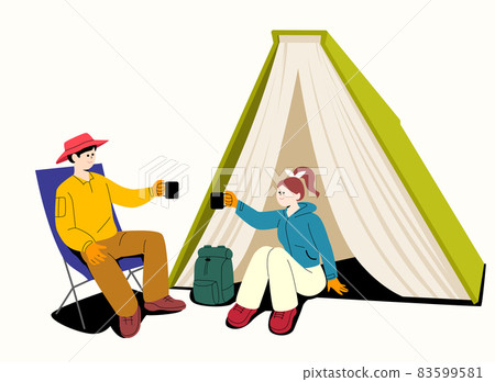 knowhow book genre, couple on camping knowhow book genre, couple on camping 83599581