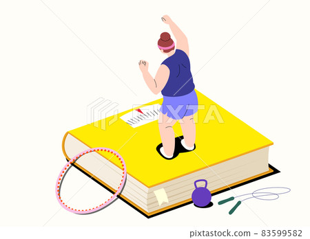 diet and fitness book genre, lady woking out 83599582