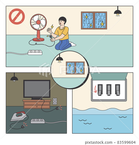 summer precautions for thunderbolt in rainy season summer precautions for thunderbolt in rainy season 83599604