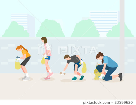 students and teachers plogging around the school students and teachers plogging around the school 83599620