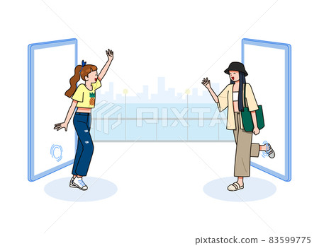 meeting friends in virtual reality, online digital life meeting friends in virtual reality, online digital life 83599775