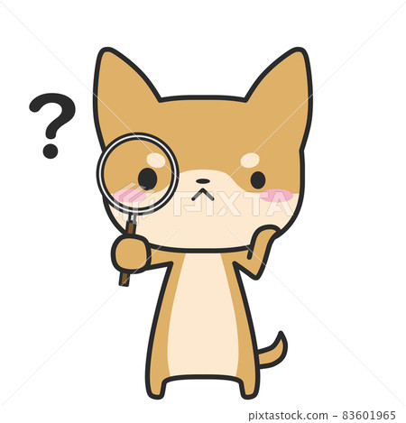 柴犬用放大鏡看 柴犬用放大鏡看 83601965