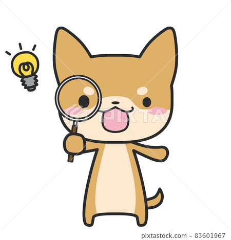 用放大鏡發現的柴犬 用放大鏡發現的柴犬 83601967