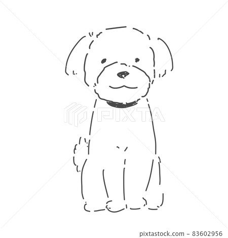 玩具貴賓犬坐 83602956