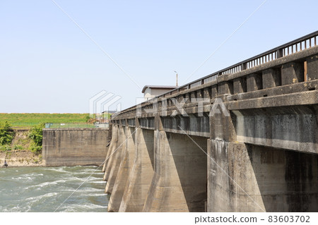 Sekiyado Dam in Goka Town, Sashima District, Ibaraki Prefecture 83603702