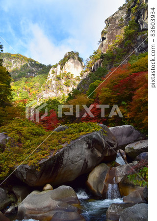 Autumn Shosenkyo and autumn leaves Autumn Shosenkyo and autumn leaves 83603934