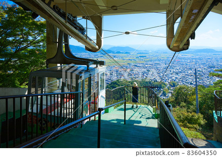 View of Omihachiman from the mountaintop station of Hachimanyama Ropeway 83604350