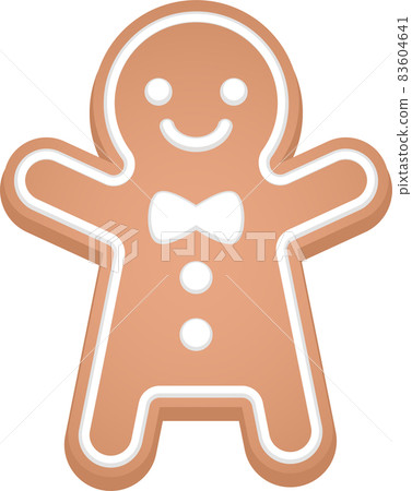 Gingerbread man cookie ribbon 83604641