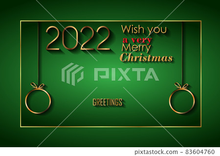 2022 Merry Christmas background for your seasonal invitations, festival posters, greetings cards. 83604760