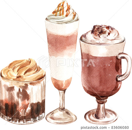 Korean coffee clipart watercolor 83606080