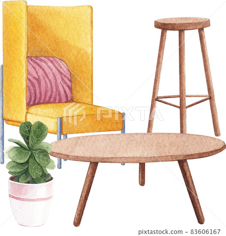 Deluxe furniture clipart watercolor Deluxe furniture clipart watercolor 83606167
