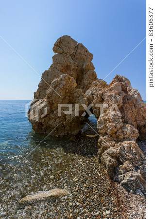 Aphrodite rock in Paphos Cyprus Aphrodite rock in Paphos Cyprus 83606377