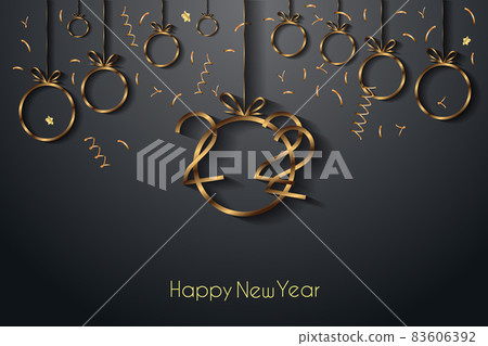 2022 Happy New Year background for your seasonal invitations, festive posters, greetings cards. 2022 Happy New Year background for your seasonal invitations, festive posters, greetings cards. 83606392