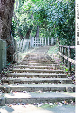Stairway of mountain path 83606436