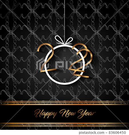 2022 Happy New Year background for your seasonal invitations, festive posters, greetings cards. 2022 Happy New Year background for your seasonal invitations, festive posters, greetings cards. 83606450