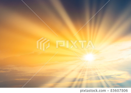 Sunset sky with dramatic clouds Sunset sky with dramatic clouds 83607806