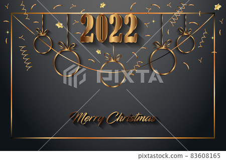2022 Merry Christmas background for your seasonal invitations, festival posters, greetings cards.  83608165