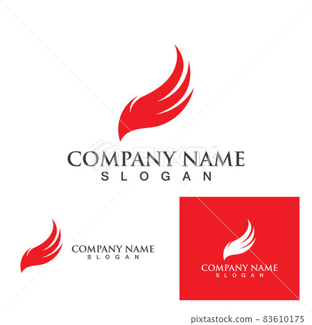 Wing logo and symbol vector eps10 Wing logo and symbol vector eps10 83610175