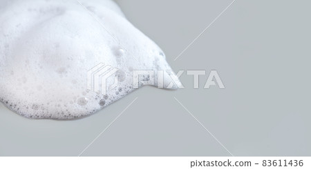 Bubble foam soap shampoo cleanser or detergent background 83611436