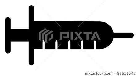 Syringe - Raster Icon Illustration Syringe - Raster Icon Illustration 83611543