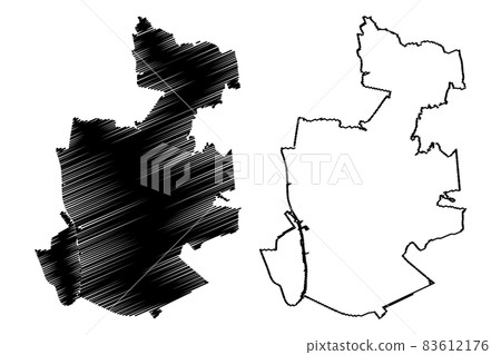 Elblag City (Republic of Poland, Warmian-Masurian Voivodeship) map vector illustration, scribble sketch City of Elblag map Elblag City (Republic of Poland, Warmian-Masurian Voivodeship) map vector illustration, scribble sketch City of Elblag map 83612176