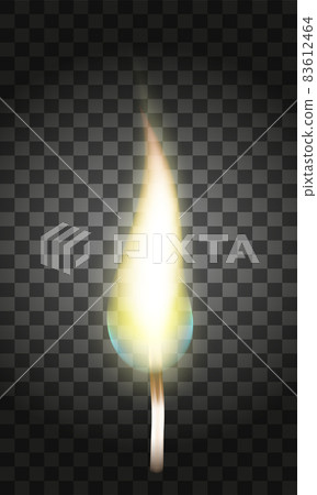 burning wick for wax candle vector illustration burning wick for wax candle vector illustration 83612464