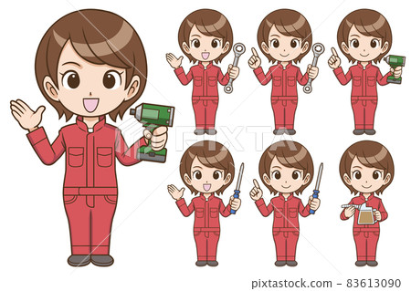 女性機械工俱全身套裝 女性機械工俱全身套裝 83613090