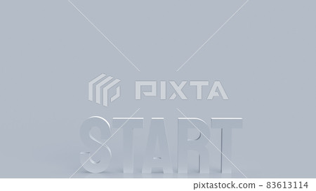 white start text for business concept 3d rendering white start text for business concept 3d rendering 83613114