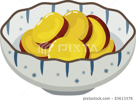 Japanese-style small bowl, sweet potato boiled 83613376