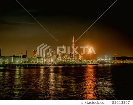 橫濱市磯子工廠夜景3 橫濱市磯子工廠夜景3 83613397
