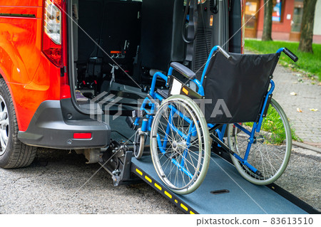 car adapted for transporting people in a wheelchair 83613510